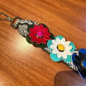 Floral On Snake - Handbag Strap